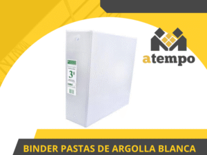 BINDER PASTAS DE ARGOLLA BLANCA 3,0" EN D