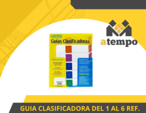GUIA CLASIFICADORA DEL 1 AL 6 REF. 105 X 6 UNIDADES