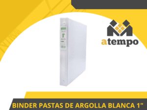 BINDER PASTAS DE ARGOLLA BLANCA 1" EN O