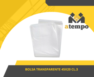 BOLSA TRANSPARENTE 45X20 CL.3