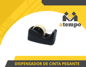 DISPENSADOR DE CINTA PEGANTE COLOR NEGRO