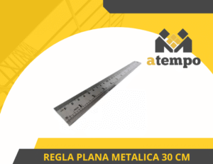 REGLA PLANA METALICA 30 CM