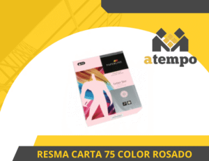RESMA CARTA 75 COLOR ROSADO