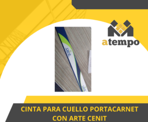 CINTA PARA CUELLO PORTACARNET CON ARTE CENIT