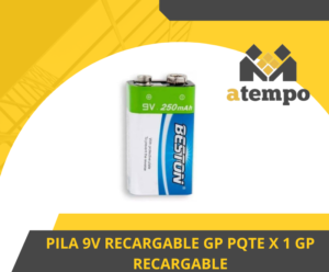 PILA 9V RECARGABLE PQTE X 1 RECARGABLE