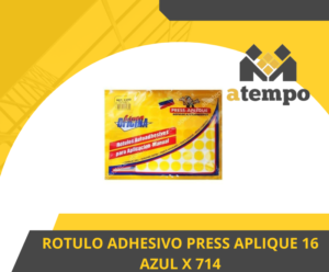 ROTULO ADHESIVO 16 AZUL X 714