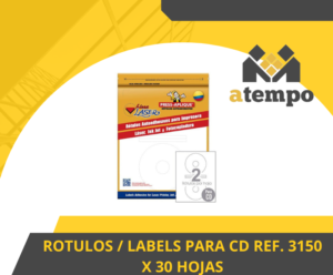 ROTULOS / LABELS PARA CD REF. 3150 X 30 HOJAS