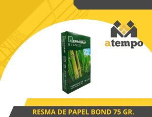 RESMA DE PAPEL BOND 75 GR. TAMAÑO OFICIO