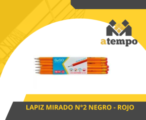 LAPIZ N°2 NEGRO - ROJO
