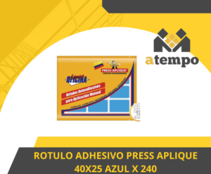 ROTULO ADHESIVO 40X25 AZUL X 240